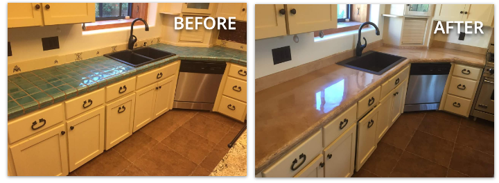 Recommended S For Countertops, Refinishing Kitchen Tile Countertops